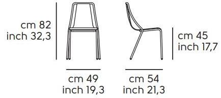 Midj Штабелируемый стул из ткани Ola sun-id-1512191 - Вид №5