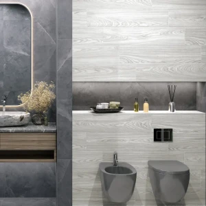 Керамогранит Alma Ceramica Andora 20x90 см 1.44 м² матовый цвет серый 86711027 STLM-2086958