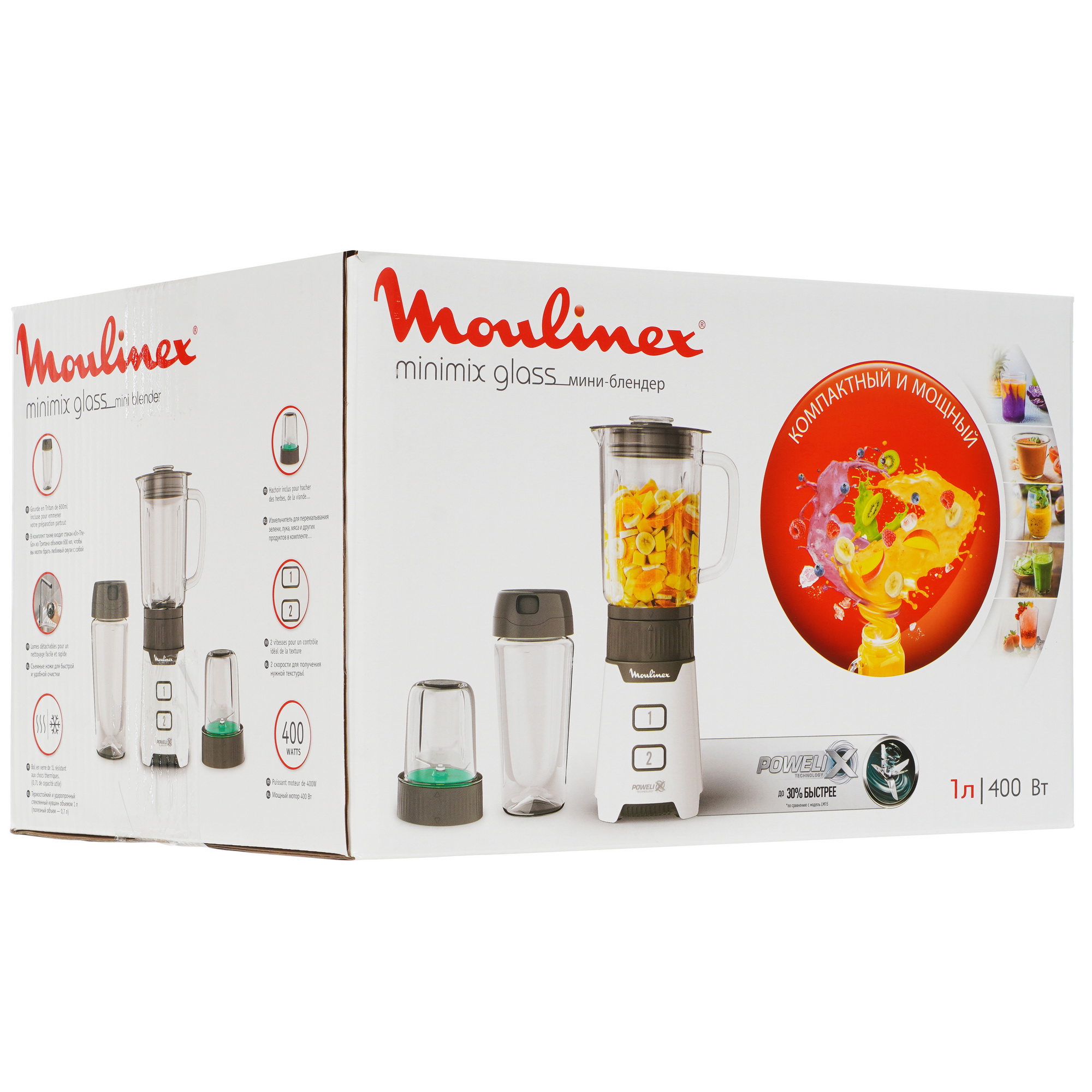 5356546 Блендер стационарный Moulinex LM16L110 белый STDN-0026729 - Вид №9