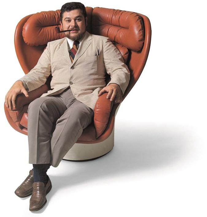 Longhi Поворотное кожаное кресло Loveluxe X 105 - Вид №9