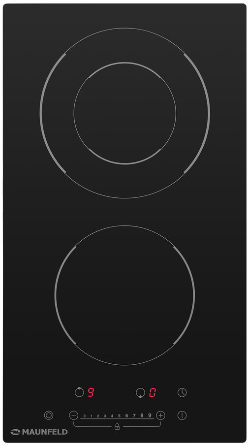 EVCE.292F.D-BK Электрическая панель evce.292-bk/ домино, • тип: электрическая 30 см • тип установки: независимая • управление: фронтальное, сенсорное • конфорка с двойной зоной нагрева, нагревательный элемент: hi-light, 2шт • мощность конфорок, вт: 3000 Santreyd 