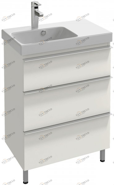 EB991G-N18 Мебель для раковины-столешницы 62 см, левосторонняя, 3 выдвижных ящика Jacobdelafon ODEON UP Santreyd