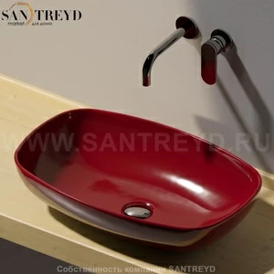 ND60A3011 Накладная раковина на столешницу  прямоугольная Ceramica Flaminia Nuda