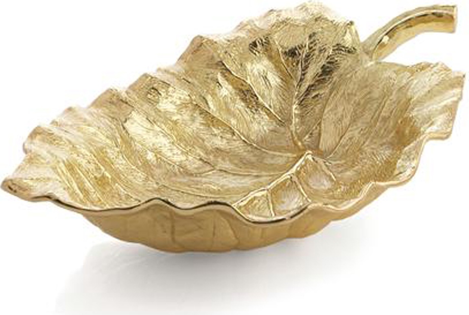 10557871 Michael Aram Чаша-лист большая Michael Aram "Лист слоновьего дерева" 53см Сталь нержавеющая 