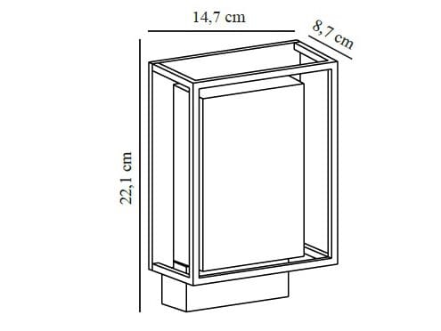 Алюминиевый и пластиковый наружный настенный светильник Nordlux Nestor ARCH-00114585 - Вид №3