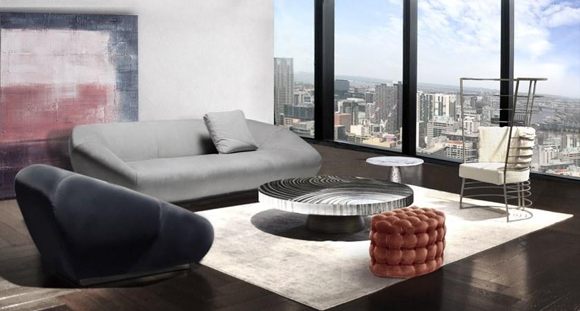 HESSENTIA | Cornelio Cappellini Кресло из ткани с высокой металлической спинкой Faraday Santreyd sun-id-1410919 - Вид №2