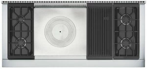 Wolf Профессиональная отдельно стоящая кухня из нержавеющей стали Cucine professionali dual fuel Icbdf604cf