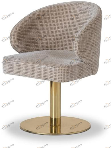 Stylish Club Вращающееся кресло, обитое бархатом, с подлокотниками Fortune Scf.f12.2