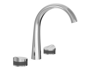 Смеситель для раковины с 3 отверстиями и отдельными розетками