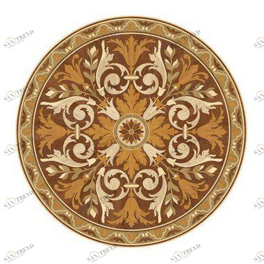 Художественный паркет Da Vinci Розетка 26-120 Дуб Селект (Гладкая) х1000диаметр мм 260090120