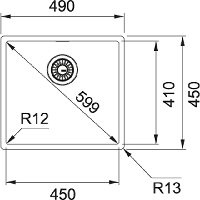 BXX 110-45/ BXX 210-45 Мойка кухонная прямоугольная Franke BOX - Вид №1