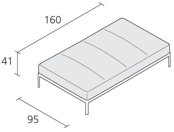 Alias Мягкая кожаная скамейка Aluzen sun-id-1365072 - Вид №1