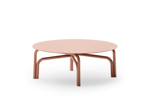 Алюминиевый низкий круглый садовый столик