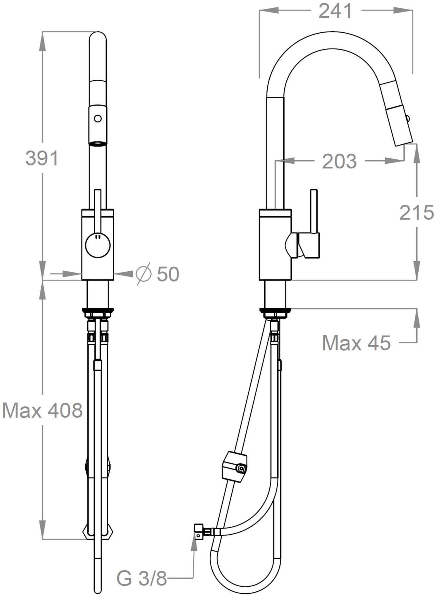Fir Italia Смеситель для кухни на столешнице Kitchensteel 4876103 - Вид №2
