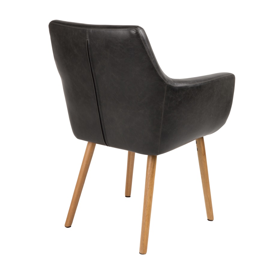 Кресло Pike черное White Label Living 1100282 - Вид №4