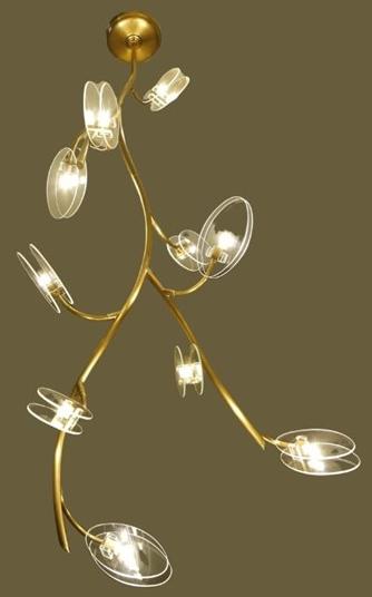 Patinas Lighting Светодиодный потолочный светильник ручной работы из латуни Inverno sun-id-1405641 - Вид №6