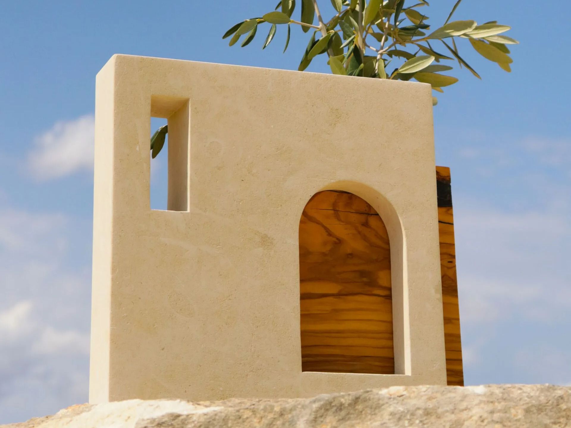 Безделушка / скульптура из камня Лечче и оливкового дерева PIMAR руины ARCH-00150992