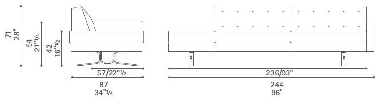 Poltrona Frau Стеганый диван La collezione - divani e poltrone sun-id-1437694 - Вид №6