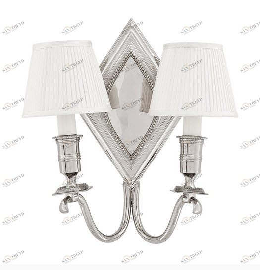 Бра Diamond Double от Eichholtz 107913 EICHHOLTZ EICHHOLTZ 059710 Белый;хром 