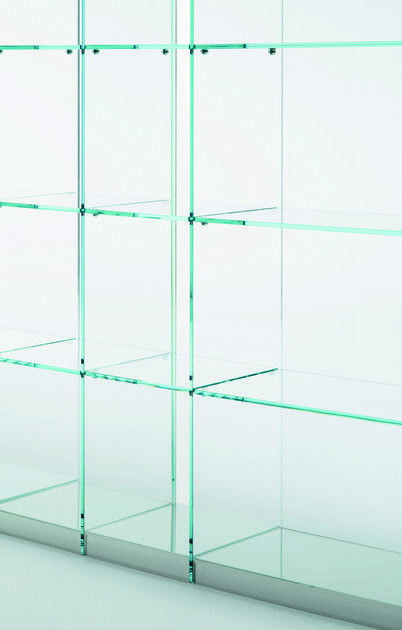 Glas Italia Модульный модульный книжный шкаф из хрусталя sun-id-1490067 - Вид №1