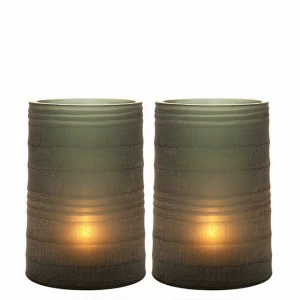 Подсвечники стеклянные 2 шт сине-зеленые Menardi Sapphire S от Eichholtz EICHHOLTZ EICHHOLTZ 060411 Зеленый;синий