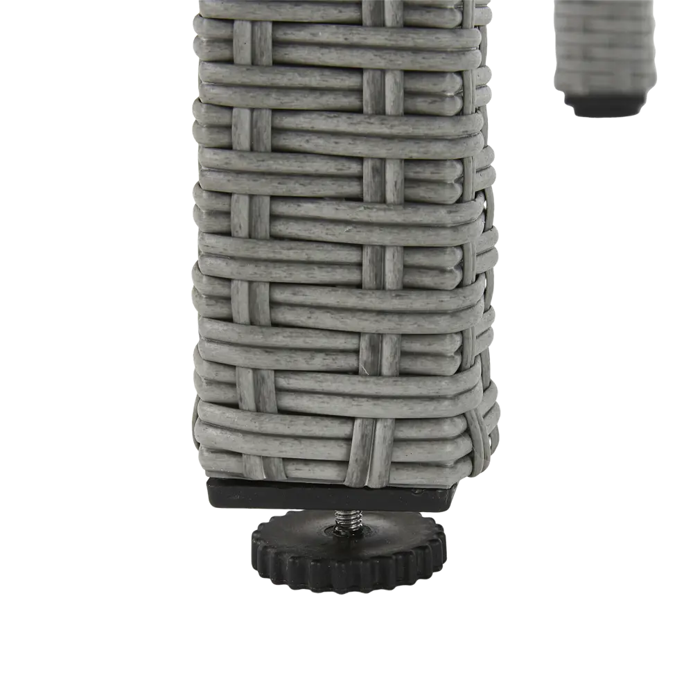 Садовая мебель NATERIAL Davos: алюминиевый стол со стеклянной столешницей 90x180 см 82509550 STLM-0028914 - Вид №4