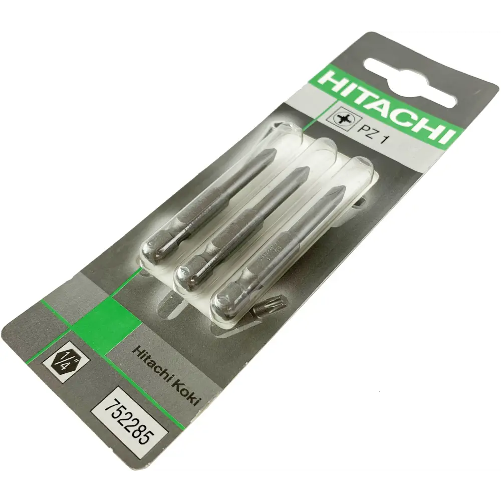 Бита крестовая Hitachi HTC-752285 PZ1x50 мм, 3 шт. 85093960 STLM-2027380  - Вид №2