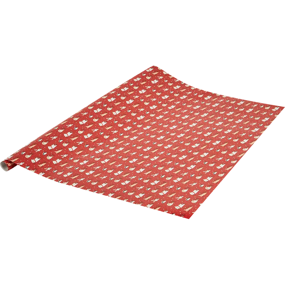 Бумага подарочная 80 г/м2 100x70 см красный, белый 89336448 STLM-2065474 Santreyd  - Вид №1