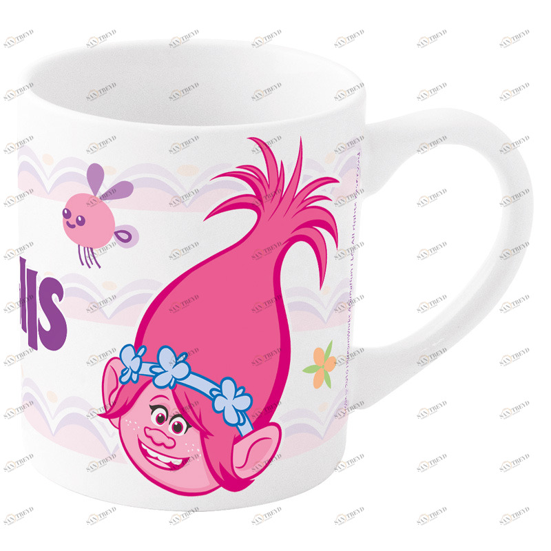 Кружка керамическая "Тролли", 220 мл STOR ТРОЛЛИ 335695 Белый Santreyd 