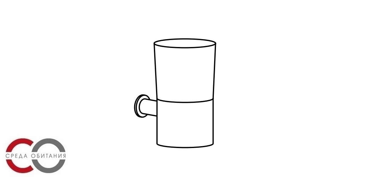 Стакан для зубных щеток Quadro QUno Santreyd QU302AS - Вид №1