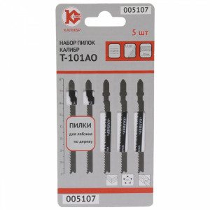38503 Калибр Пилки для лобзика Набор пилок Калибр Т101АО (арт.005107)