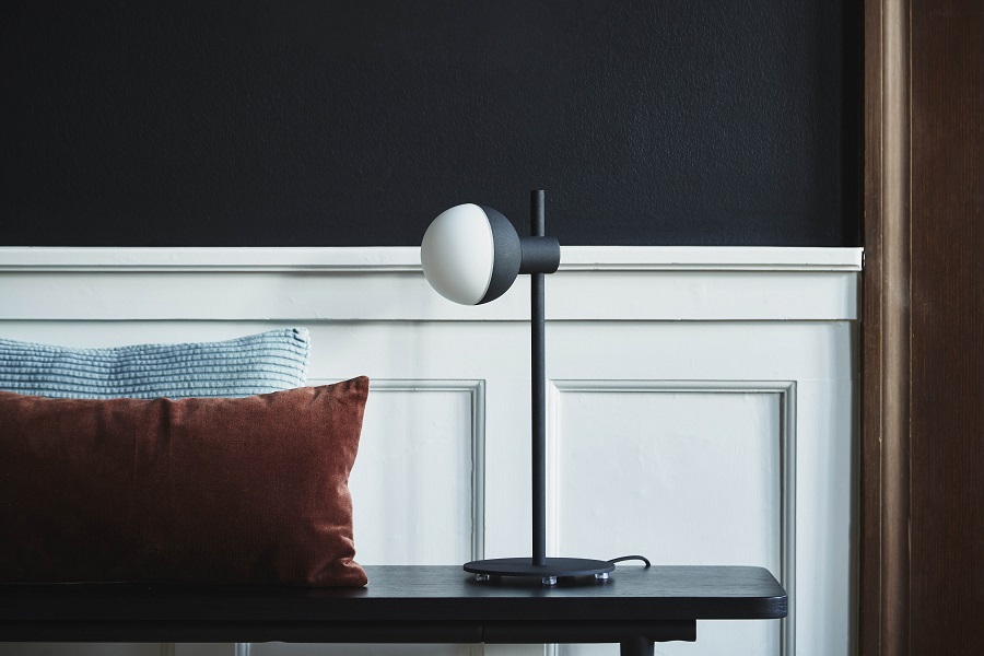 Лампа настольная Fabian, черное матовое основание Frandsen 2505140001 - Вид №2