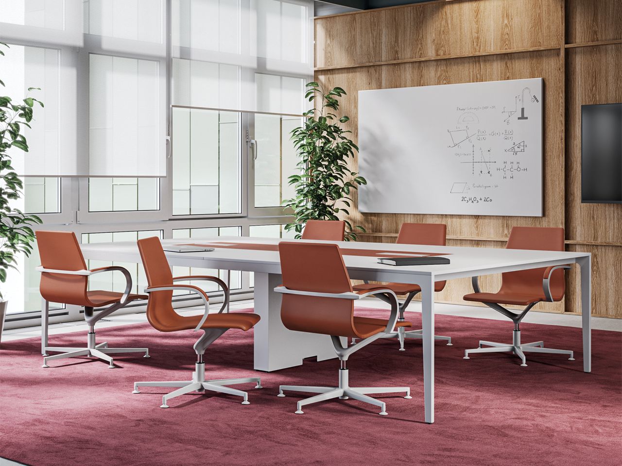 Кожаный офисный стул с подлокотниками с 5 спицами FREZZA класс 2 ARCH-00129272 - Вид №2