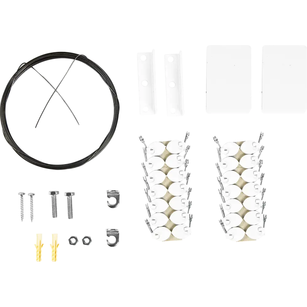 Карниз двухрядный струнный 3.5 м для потолка цвет хром АРТ-ДЕКОР STLM-2110654 - Вид №2