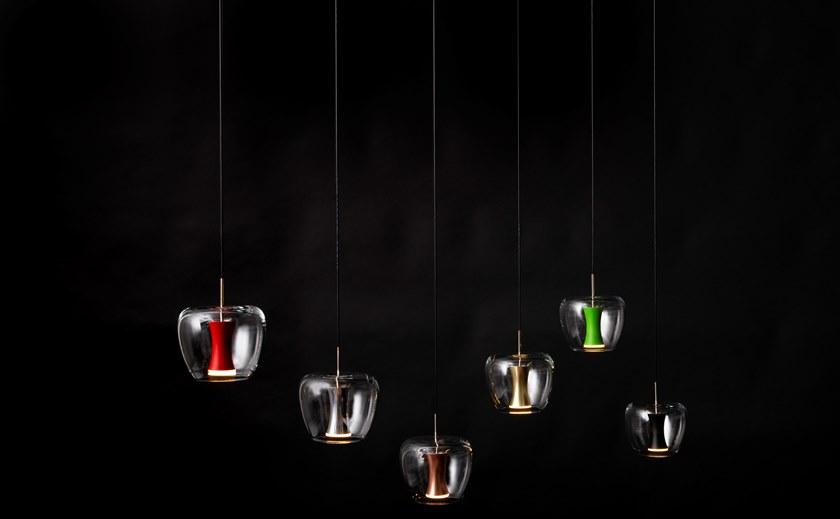 Quasar Светодиодный подвесной светильник из алюминия и стекла Apple mood sun-id-1440217 - Вид №2