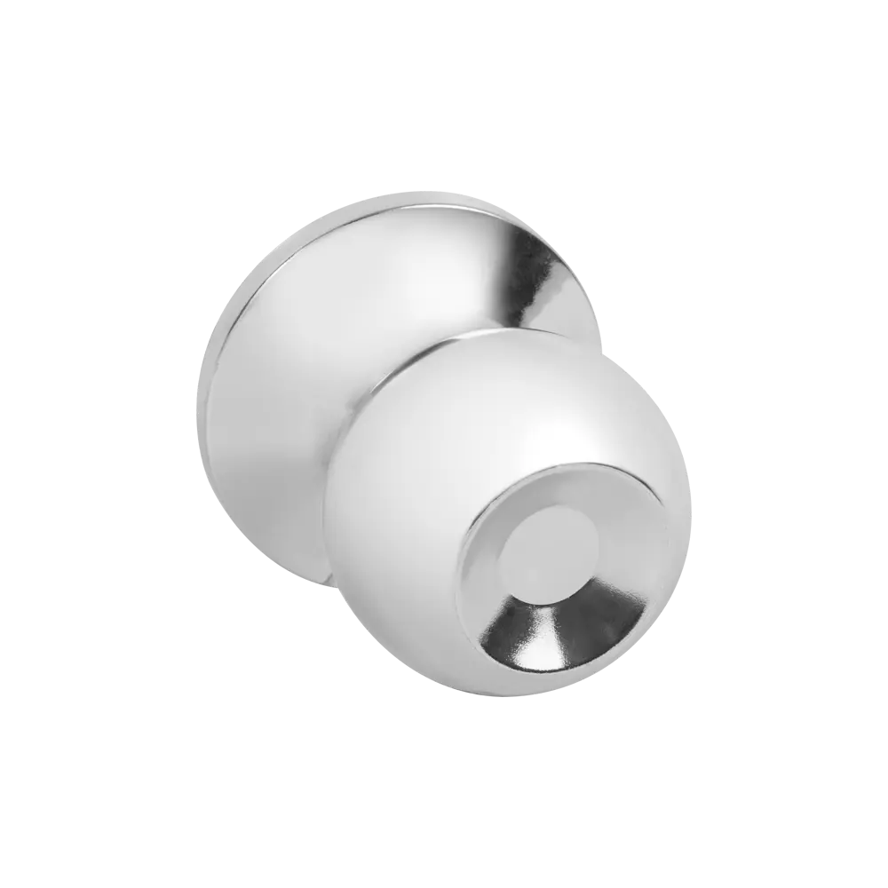 Дверная ручка-шар Фабрика замков 6073 с защелкой, хром 89347017 STLM-1452781