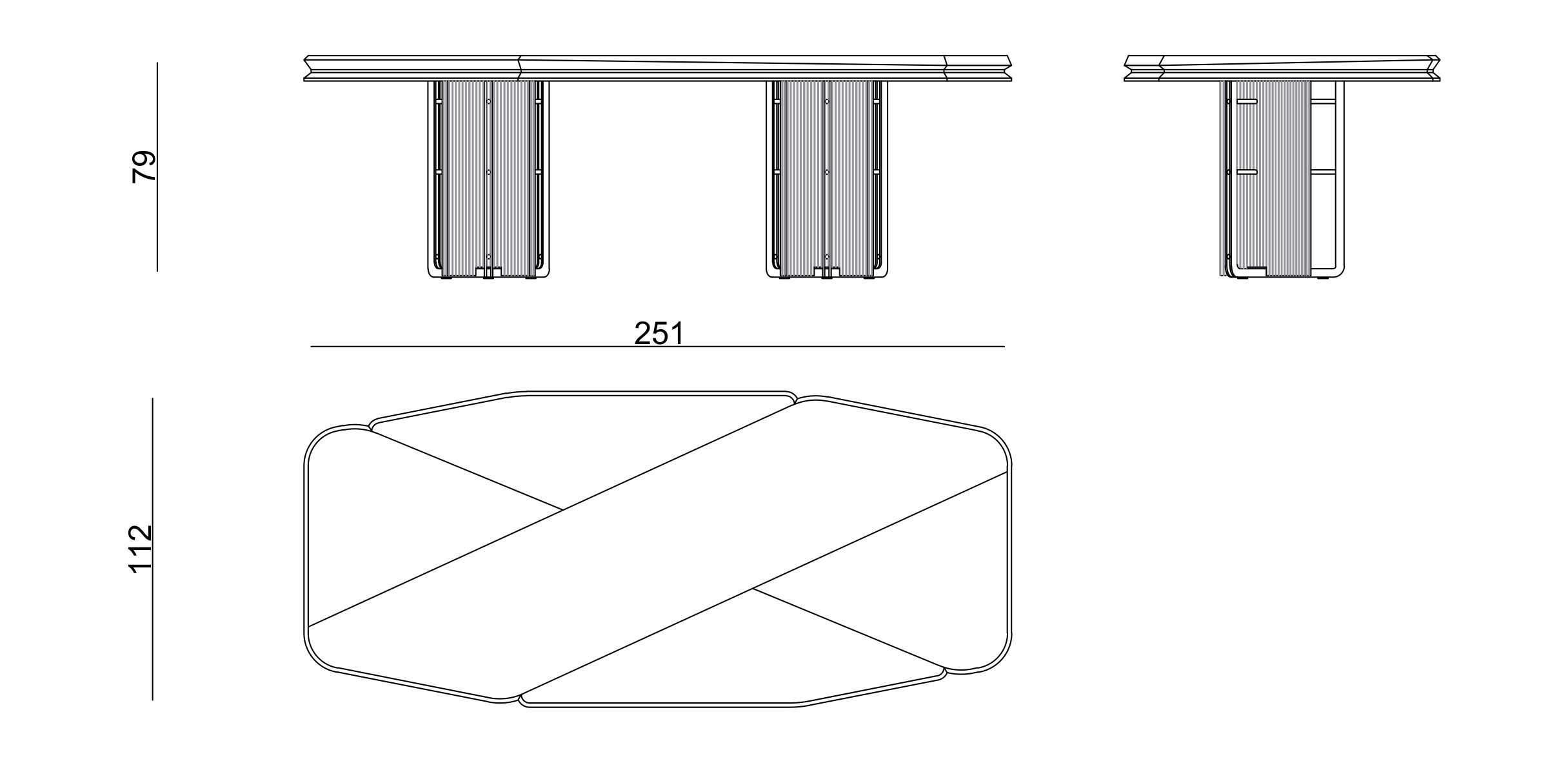 Прямоугольный обеденный стол Zebrano Афина ARCH-00071972 - Вид №8