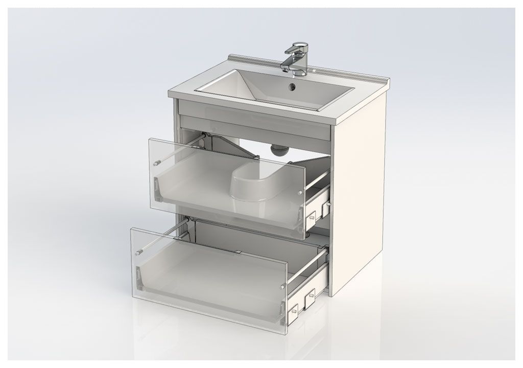 Тумба с раковиной Aquanet Тулон 65 белый 0018339400182318 - Вид №4