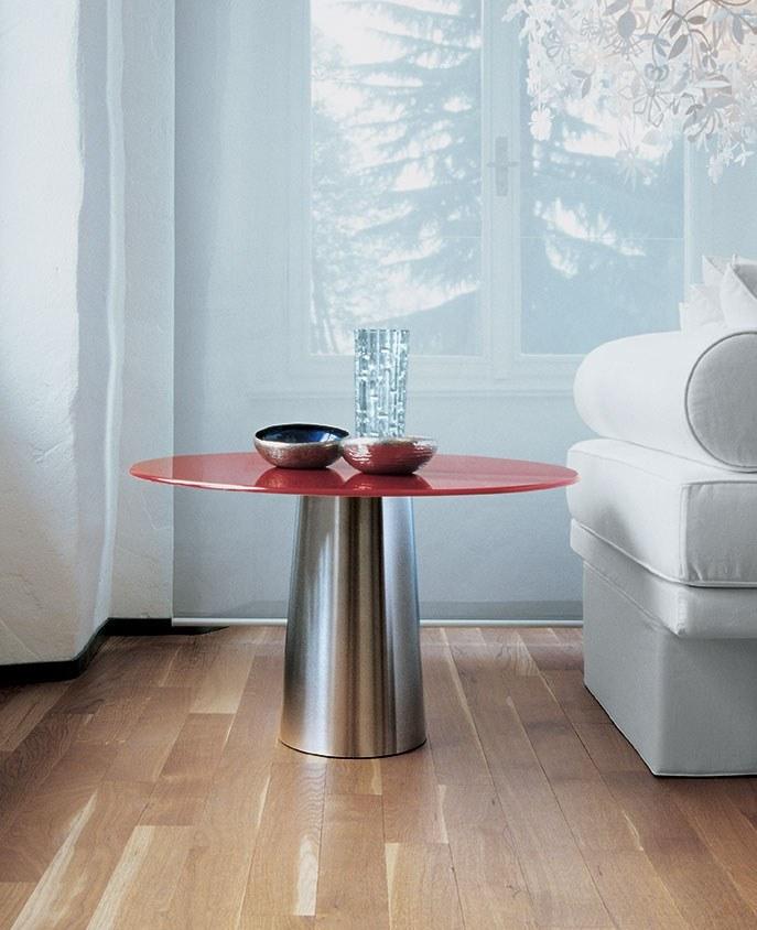 Sovet italia Круглый стеклянный журнальный столик Totem sun-id-1434226 - Вид №4