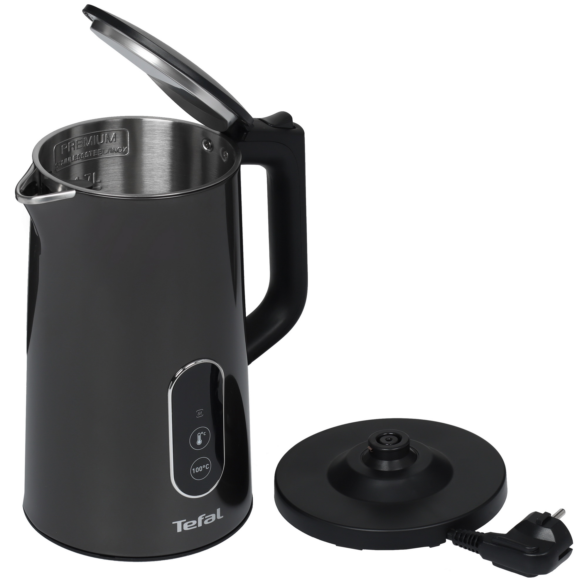 9984601 Электрочайник Tefal Digital KI831E10 серый STDN-0018350 - Вид №4