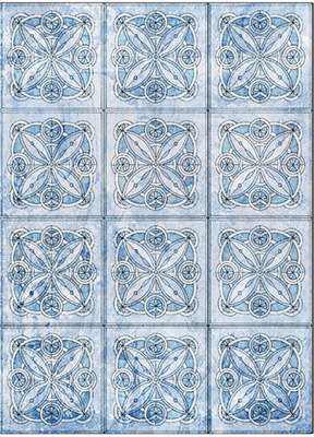 008422 Салфетка для декупажа на стекле и твердых поверхностях "Печной изразец" Чип-Арт 