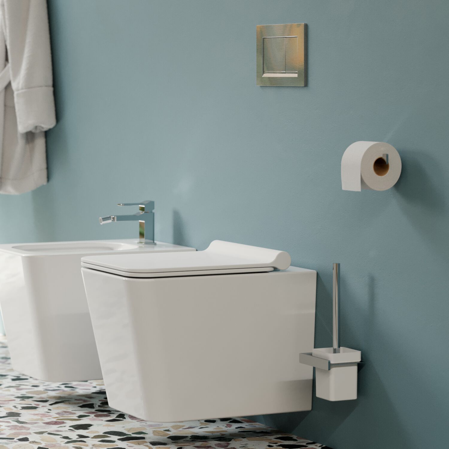 Керамический подвесной туалет OMNIRES Бостон ARCH-00043128 - Вид №1