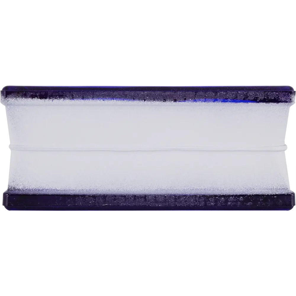 Стеклоблок Волна окрашенный в массе цвет синий VITRABLOCK STLM-2125029 - Вид №1