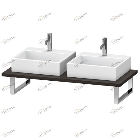 XL105C06969 X-Large Консоль для накладной и встраиваемой сверху раковины компакт Орех брашированный (натуральный шпон) Duravit