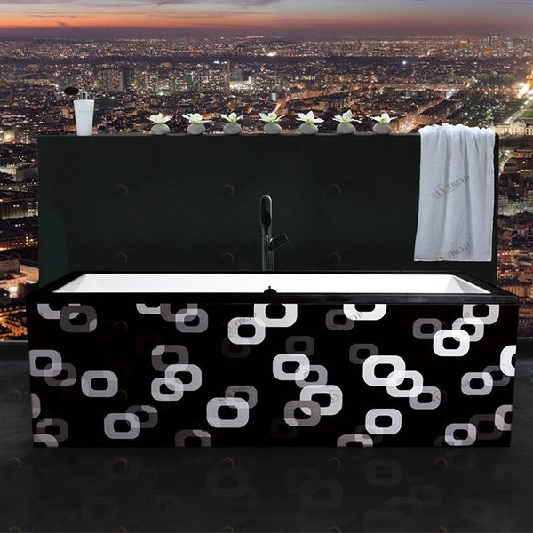 Ванна отдельностоящая Black Tears Anneaux Aquamass