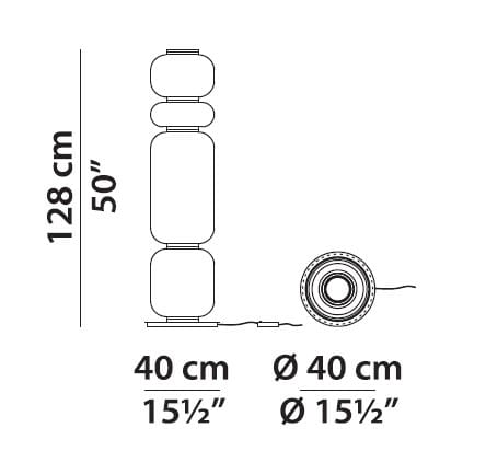 Выдувное стекло светодиодный торшер Baxter Хайку ARCH-00063041 - Вид №4