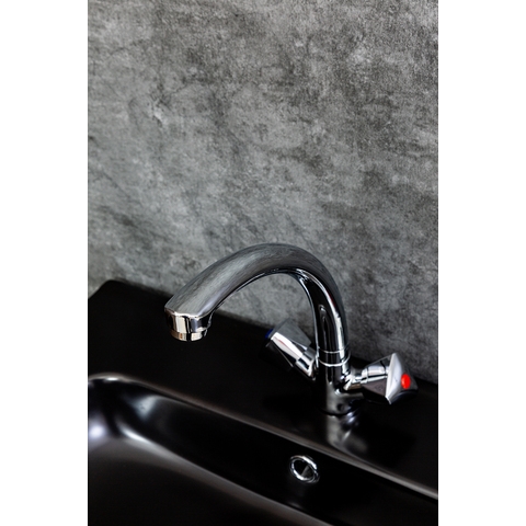 Orange OneLife P03-001cr Полимерный смеситель для кухни, цвет: хром Хром sun-id-1517136 - Вид №4