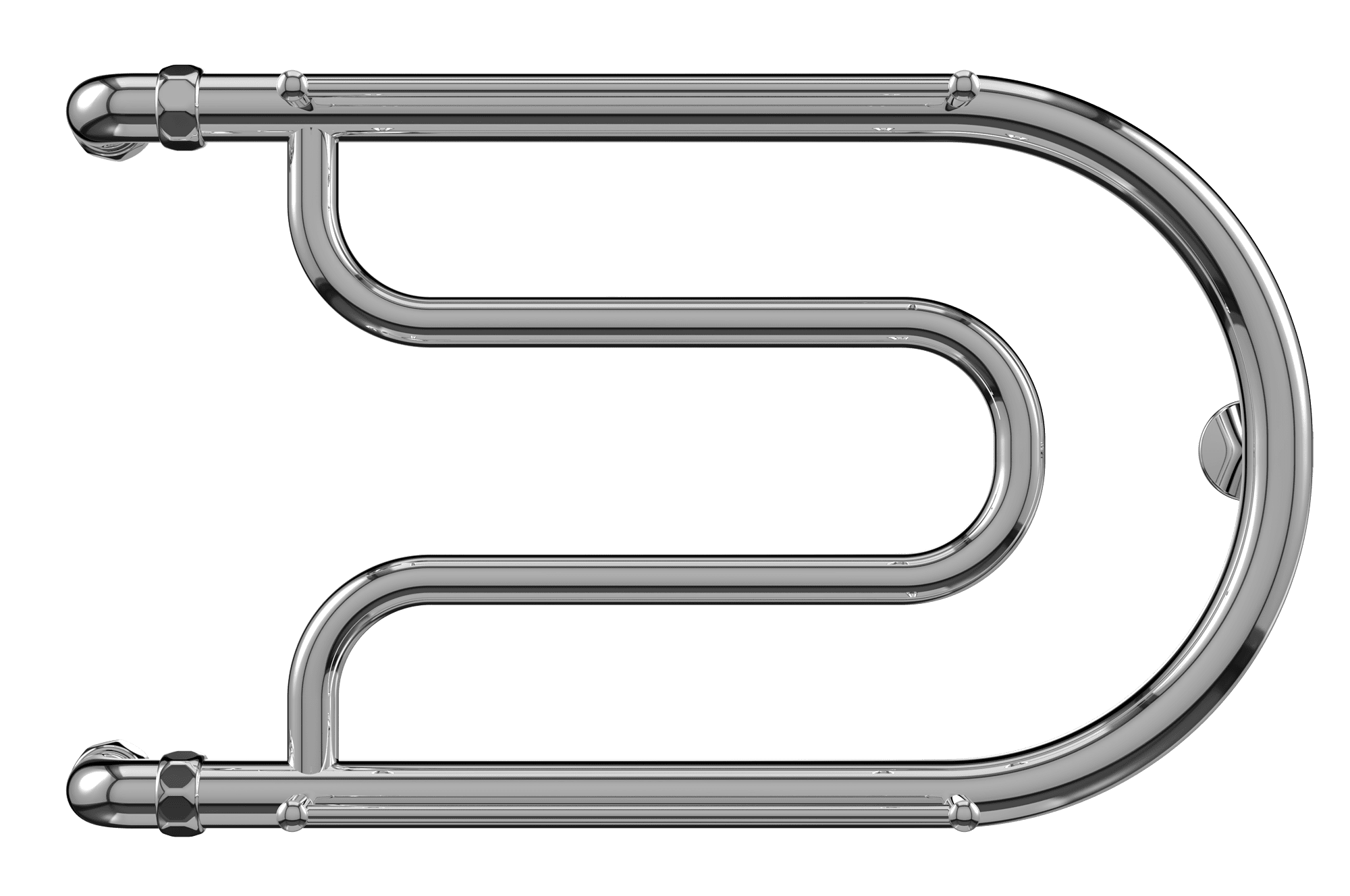 4620768881022 ЭКОНОМ Фокстрот БШ 320х600 Полотенцесушитель TERMINUS Нержавеющая сталь - Вид №1