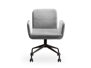 Офисное кресло из ткани с 4 спицами
