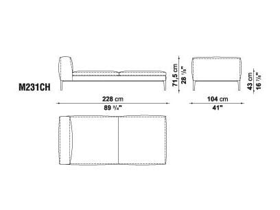 Кожаный угловой диван B&B Italia Michel ARCH-00098797 - Вид №28